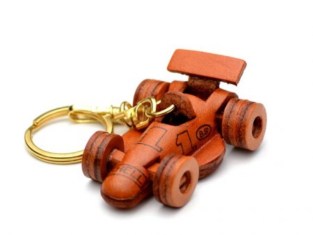 FORMULA-1 RACING CAR LEATHER KEYCHAIN vanca