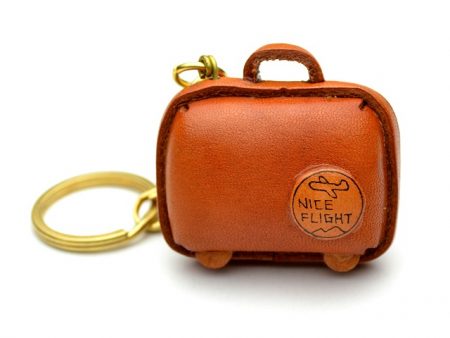 SUITCASE LEATHER KEYCHAIN VANCA