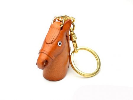 HORSE-HEAD LEATHER KEYCHAIN VANCA