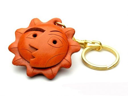 AN ARTISTIC FACE LEATHER KEYCHAIN VANCA