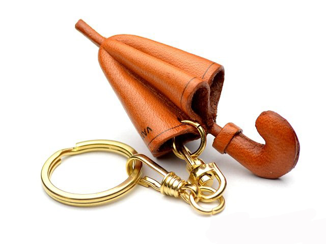 UMBRELLA LEATHER KEYCHAIN VANCA