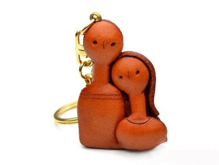 A COUPLE LEATHER KEYCHAIN VANCA