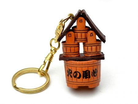 JAPANESE BUCKETS LEATHER KEYCHAIN VANCA