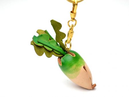 DAIKON RADISH LEATHER KEYCHAIN VANCA