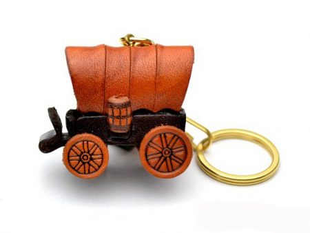 COVERED WAGON LEATHER KEYCHAIN VANCA