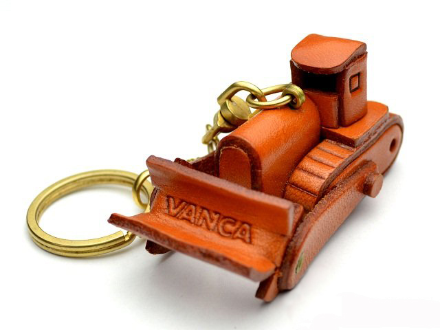 Bulldozer Leather Keychain VANCA