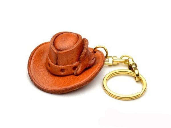 COWBOY HAT LEATHER KEYCHAIN VANCA