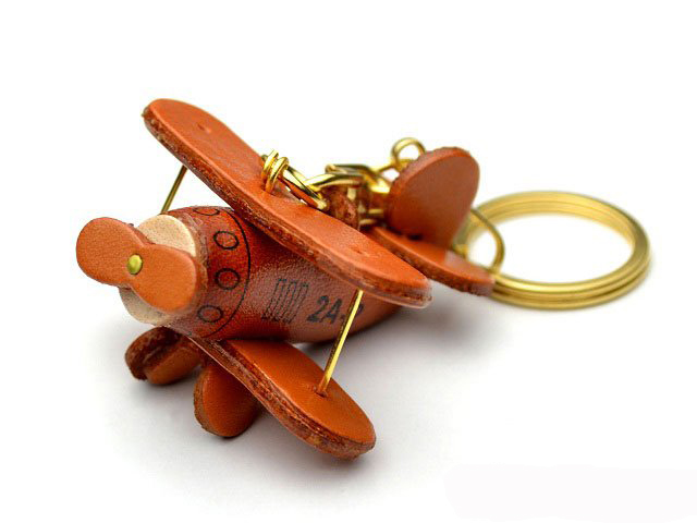 Propeller Airliner Leather Keychain VANCA