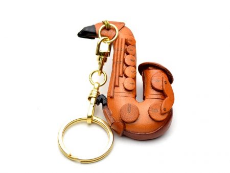 SAXOPHONE LEATHER KEYCHAIN VANCA