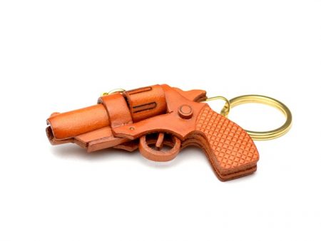 GUN (PISTOL) LEATHER KEYCHAIN VANCA