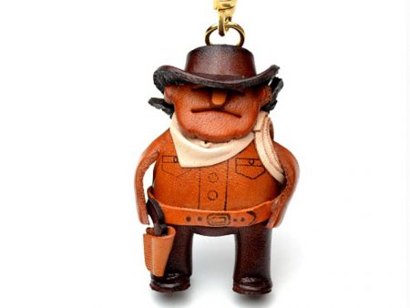 COWBOY LEATHER KEYCHAIN VANCA