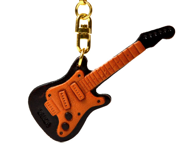 ELECTRIC GUITAR LEATHER KEYCHAIN VANCA