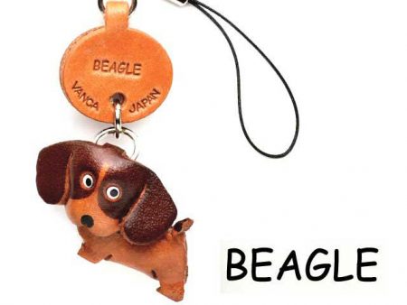 BEAGLE LEATHER CELLULARPHONE CHARM VANCA