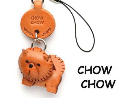 CHOW CHOW LEATHER CELLULARPHONE CHARM VANCA