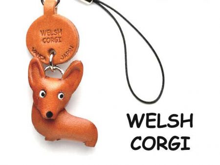 WELSH CORGI LEATHER CELLULARPHONE CHARM VANCA