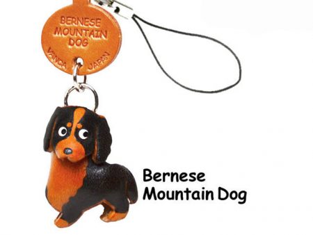 BERNESE MOUNTAIN DOG LEATHER CELLULARPHONE CHARM VANCA