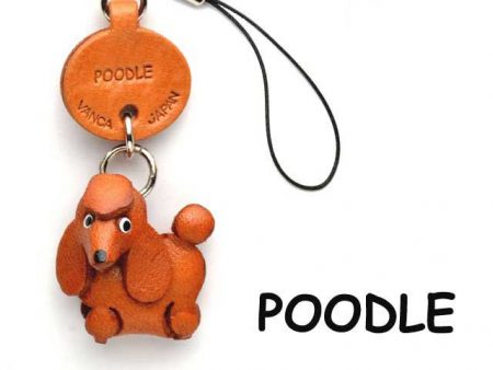 POODLE LEATHER CELLULARPHONE CHARM VANCA