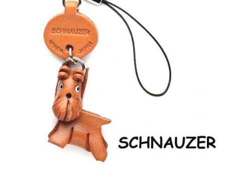 SCHNAUZER LEATHER CELLULARPHONE CHARM VANCA