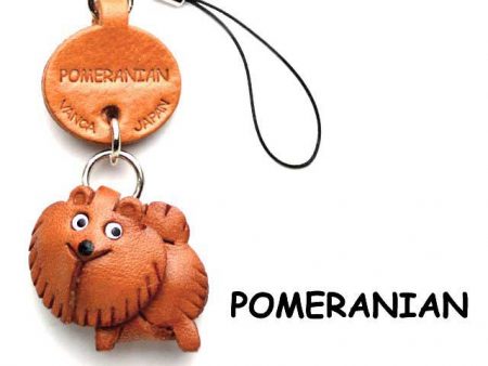 POMERANIAN LEATHER CELLULARPHONE CHARM VANCA