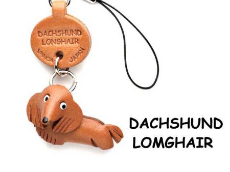 DACHSHUND LONGHAIR LEATHER CELLULARPHONE CHARMDACHSHUND LONGHAIR LEATHER CELLULARPHONE CHARM VANCA