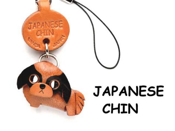 JAPANESE CHIN LEATHER CELLULARPHONE CHARM VANCA
