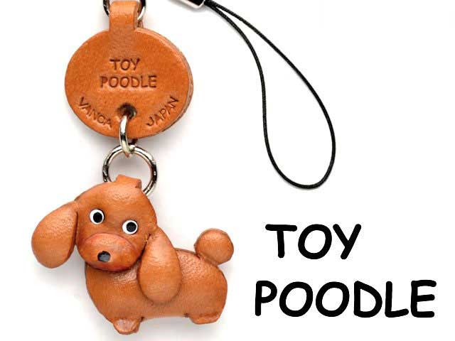 TOY POODLE LEATHER CELLULARPHONE CHARM VANCA