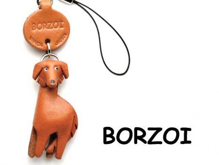 BORZOI LEATHER CELLULARPHONE CHARM VANCA