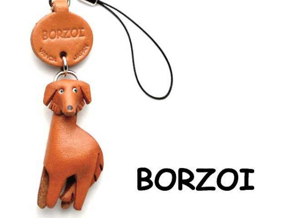 BORZOI LEATHER CELLULARPHONE CHARM VANCA