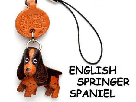 ENGLISH SPRINGER LEATHER CELLULARPHONE CHARM VANCA