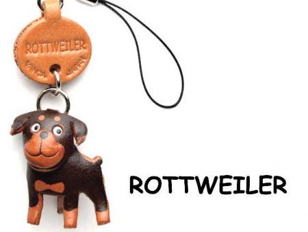 ROTTWEILER LEATHER CELLULARPHONE CHARM VANCA