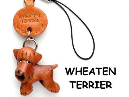 WHEATEN TERRIER LEATHER DOG CELLULARPHONE CHARM VANCA