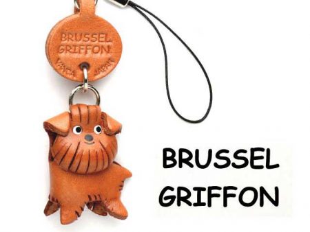 BRUSSELS GRIFFON LEATHER CELLULARPHONE CHARM VANCA