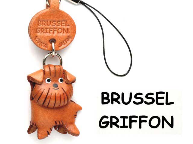 BRUSSELS GRIFFON LEATHER CELLULARPHONE CHARM VANCA