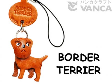 BORDER TERRIER LEATHER CELLULARPHONE CHARM VANCA