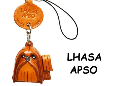 LHASA APSO LEATHER CELLULARPHONE CHARM VANCA