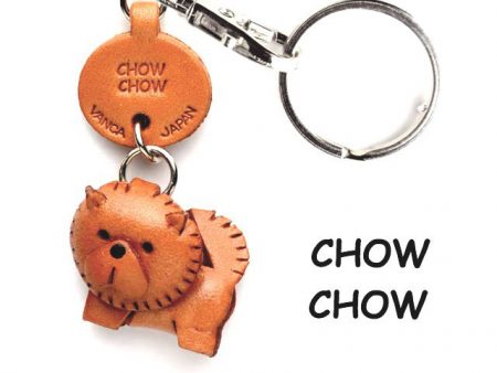 CHOWCHOW LEATHER DOG KEYCHAIN VANCA