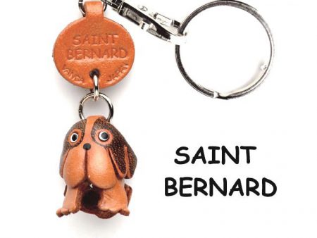 ST.BERNARD LEATHER DOG KEYCHAIN VANCA