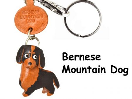 BERNESE MOUNTAIN DOG LEATHER DOG KEYCHAIN VANCA