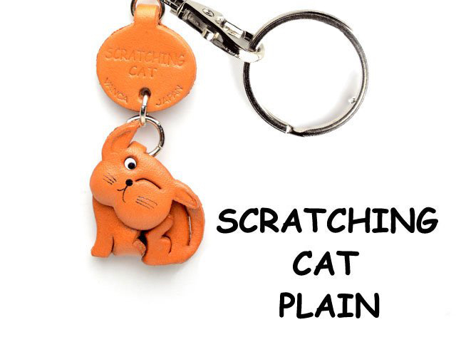 SCRATCHING JAPANESE LEATHER CELLULARPHONE CHARM CAT VANCA