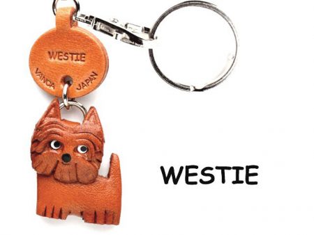 WESTIE LEATHER DOG KEYCHAIN VANCA