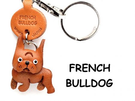 FRENCH BULLDOG LEATHER DOG KEYCHAIN VANCA