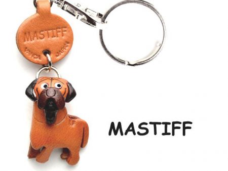 MASTIFF JAPANESE LEATHER DOG KEYCHAIN VANCA