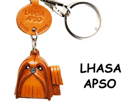 LHASA APSO LEATHER DOG KEYCHAIN VANCA