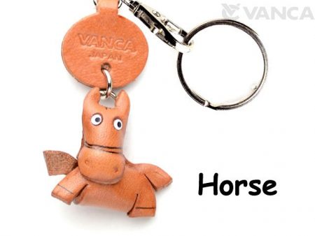 HORSE LEATHER KEYCHAINS ANIMAL VANCA