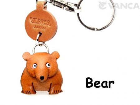 BEAR LEATHER KEYCHAINS ANIMAL VANCA