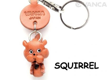 SQUIRREL LEATHER KEYCHAINS ANIMAL VANCA