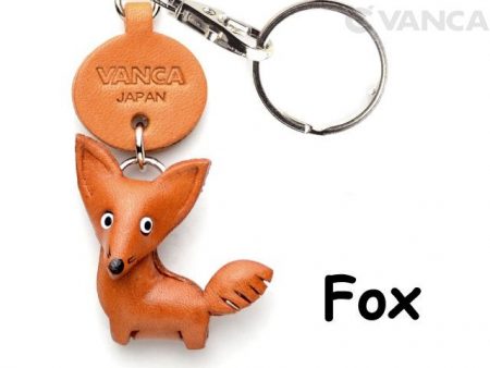 FOX LEATHER KEYCHAINS ANIMAL VANCA