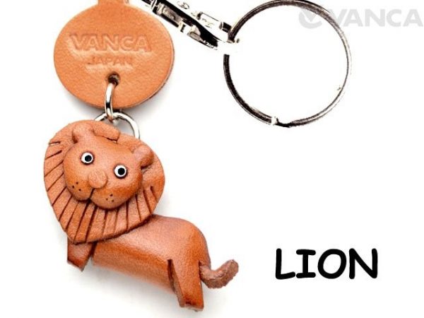 LION LEATHER KEYCHAINS ANIMAL VANCA