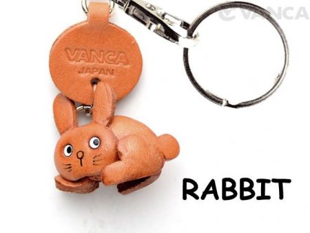 RABBIT LEATHER KEYCHAINS ANIMAL VANCA