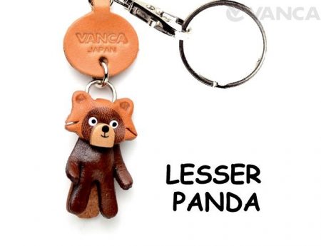 LESSER PANDA LEATHER KEYCHAINS ANIMAL VANCA